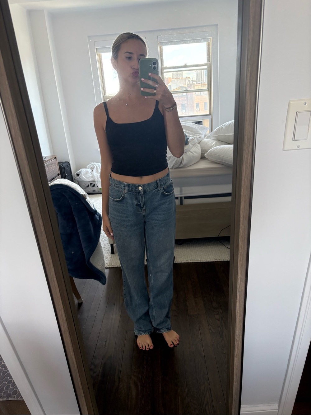 Reformation low rise baggy jean